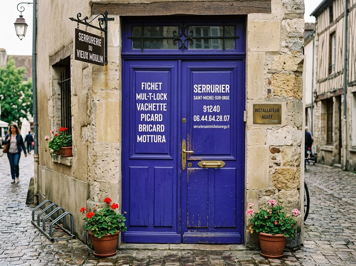 Installateur agréé · double-porte avec plaque des marques posées